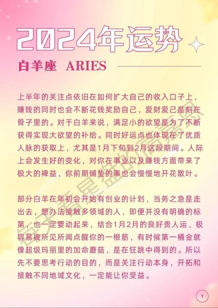 白羊座明日运势怎么样_白羊座明日运势星座屋