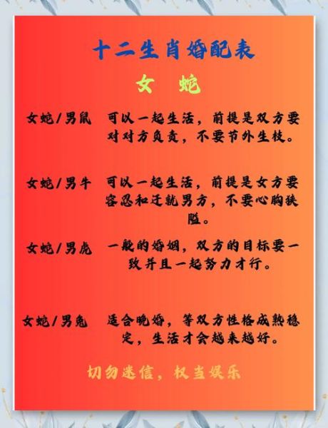 蛇女最配属相_属蛇女和什么生肖最合