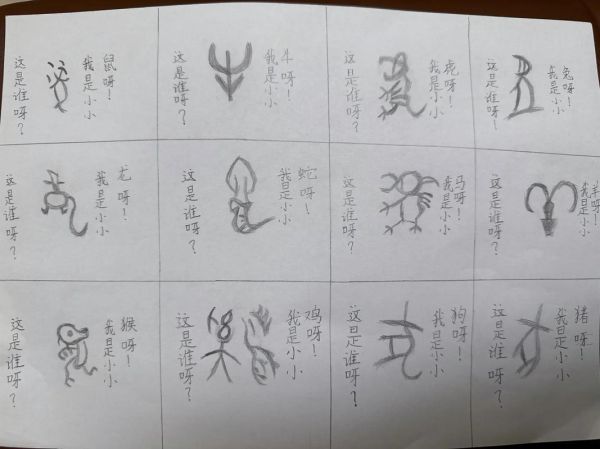 甲骨文十二属相起源_甲骨文生肖有哪些