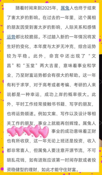 属兔的人猪年运势怎么样_2025年运程详解