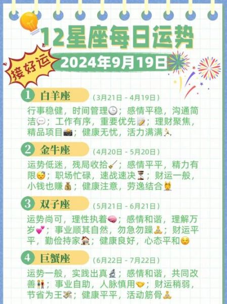 2024年12星座健康运势_如何根据星座调整生活习惯