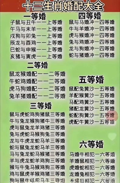 34属相婚配表怎么看_哪些组合最般配