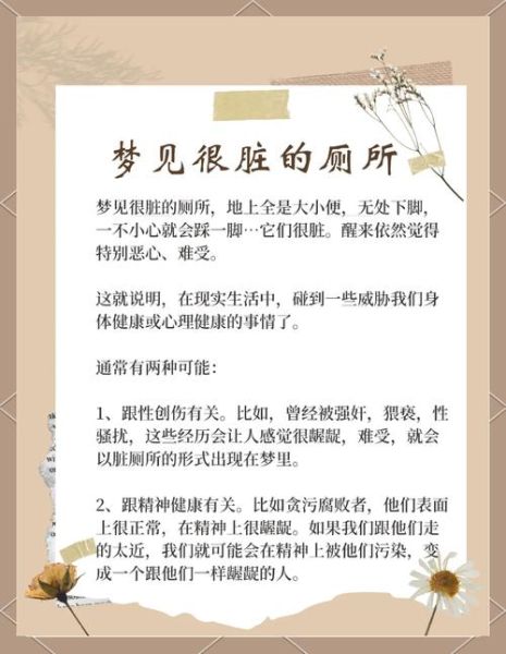 梦到茅坑是什么意思_梦见茅坑很脏代表什么