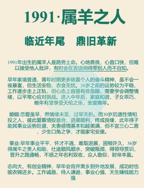 1991年属羊男2024运势如何_事业财运感情全解析