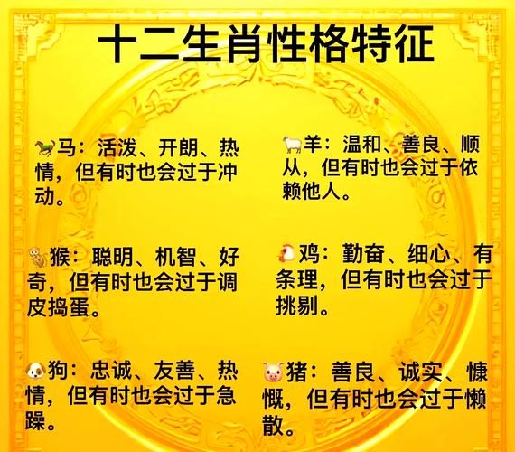 十二生肖属相解析_属相与性格的关系