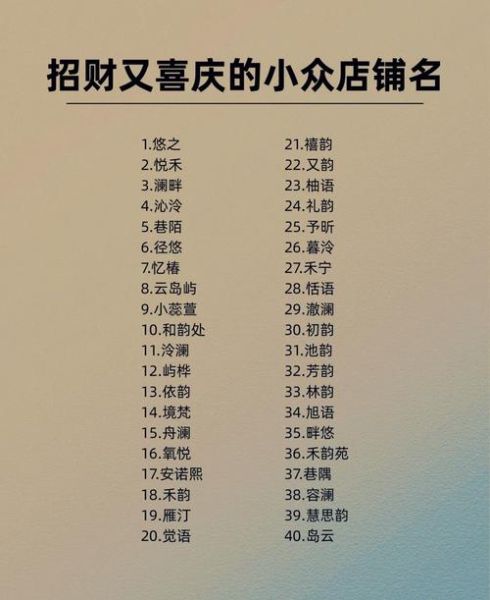 喜庆财运店名怎么取_财运旺的店铺命名技巧