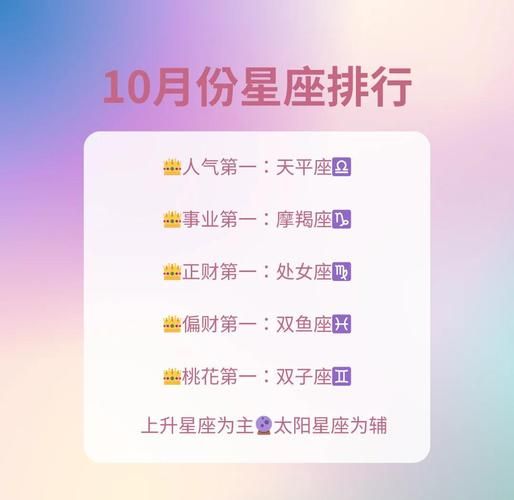 10月星座运势_12星座10月运势如何